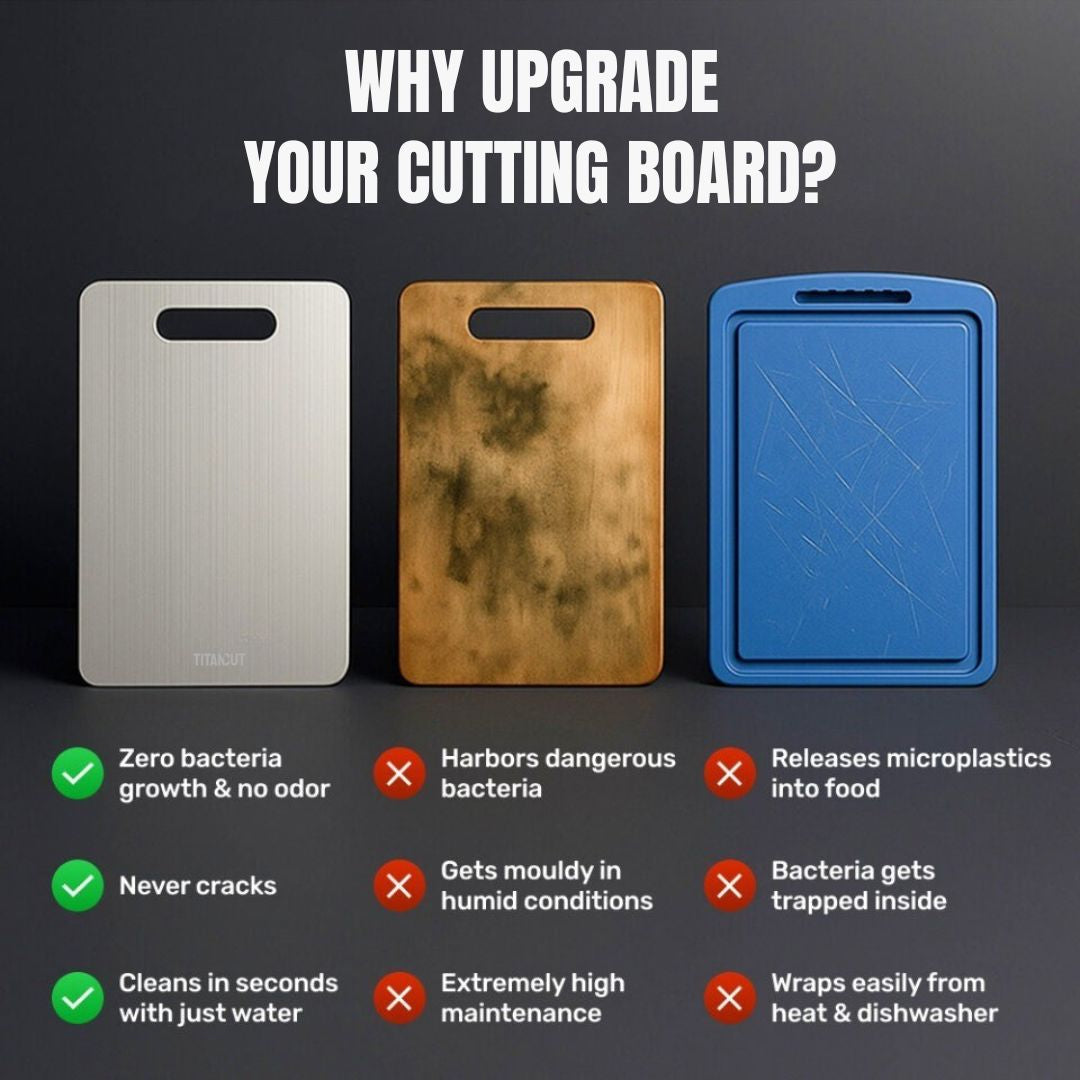 100% Pure Titanium Cutting Board