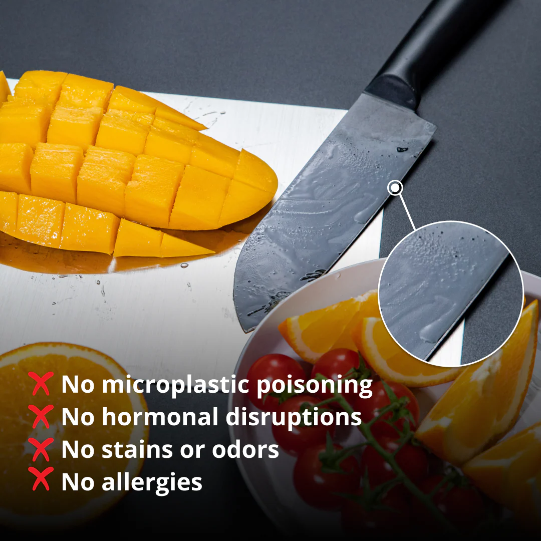 100% Pure Titanium Cutting Board